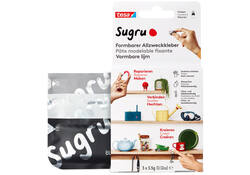 Kneedbare hobbylijm Sugru by tesa® sterke alleslijm 3 pakken zwart wit grijs