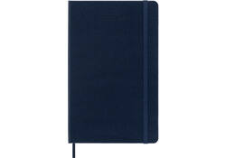 Agenda 2023/2024 Moleskine 18M Planner Weekly 7dag/1pagina large 130x210mm hard cover saffier blauw