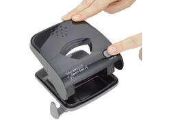 Perforator Rapesco X5-40ps antibacterieel 2-gaats zwart