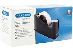 Plakbandhouder Rapesco D500 antibacterieel zwart