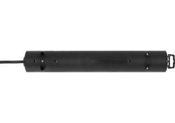 Stekkerdoos Brennenstuhl Comfort Plus 6 voudig inclusief platte stekker 2 meter zwart