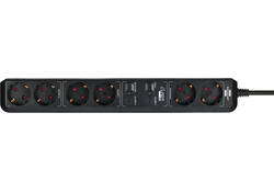 Stekkerdoos Brennenstuhl wifi Connect 2+4-voudig 1.5 meter zwart