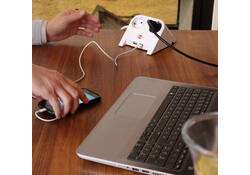 Stekkerdoos Brennenstuhl bureau 2 voudig inclusief 2 USB 1.8m wit