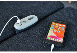 Laadstation Brennenstuhl Sofa 1 eurosocket 2 USB zwart/grijs