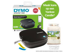 Labelprinter Dymo LetraTag 200B draagbaar bluetooth 12mm zwart display