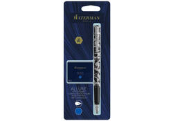 Vulpen Waterman Allure camouflage fijn + inktpatronen blauw