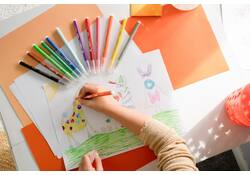 Kleurstiften BicKids couleur medium assorti schoolbox à 144 stuks