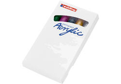 Acrylmarker edding e-5100 medium metallic assorti set à 5 stuks