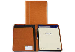 Schrijfmap Brepols Palermo Fashion A5 camel