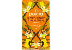 Thee Pukka lemon ginger & manuka honey 20 zakjes