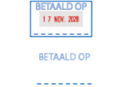 Datumstempel Trodat Printy 4750 betaald op