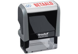 Tekststempel Trodat Printy 4912 betaald blauw rood