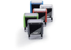 Tekststempel Trodat Printy 4912 betaald blauw rood