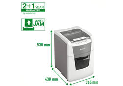 Papiervernietiger Leitz IQ Auto+ Small Office 100 P4 snippers 4x28mm