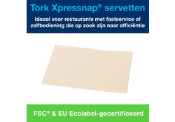 Servet Tork N4 Xpressnap Premium 1/2 vouw 2-laags 213x165mm 1000 vel naturel 12880