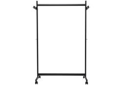 Garderoberek MAUL Samba mobiel 115X172X51cm 40kg, 10 haken zwart RAL9004