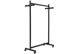 Garderoberek MAUL Samba mobiel 115X172X51cm 40kg, 10 haken zwart RAL9004