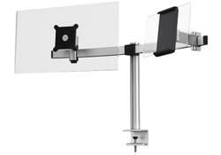 Monitorarm Durable met klem voor 1 scherm en 1 tablet