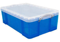 Opbergbox Really Useful 50 liter 710x440x230mm transparant blauw