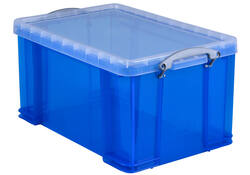 Opbergbox Really Useful 48 liter 600x400x315mm transparant blauw