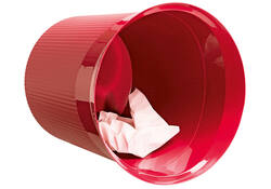 Papierbak Han Re-LOOP 13 liter rond rood