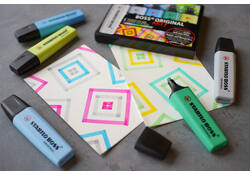 Markeerstift STABILO BOSS Original 70/4 pastel incl grijs assorti etui à 4 stuks