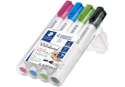 Viltstift Staedtler Lumocolor 351 whiteboard set à 4 stuks assorti