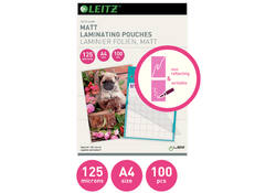 Lamineerhoes Leitz iLAM A4 2x125micron EVA Mat 100stuks
