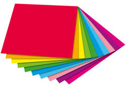 Vouwblaadjes Folia 80gr 15x15cm 50 vel 2-zijdig 10 duo kleuren