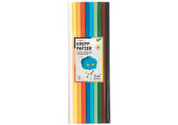 Crêpepapier Folia 50x200cm Basis 10 kleuren