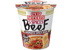 Noodles Nissin 5 spices beef cup