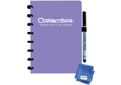 Notitieboek Correctbook A5 blanco 40blz petunia purple