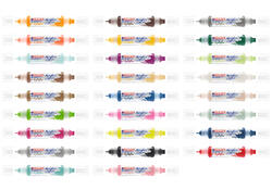 Acrylmarker edding e-5400 3D double liner geelgroen