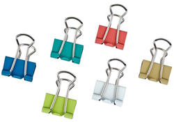 Papierklem MAUL 215 foldback 7mm + 9mm assorti