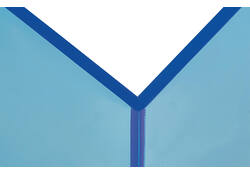 Boekensteun MAUL 10x10x13cm acryl set 2 neon blauw transparant