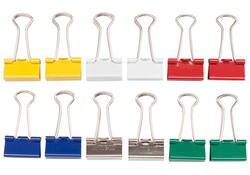 Papierklem MAUL 215 foldback 19mm capaciteit 7mm assorti
