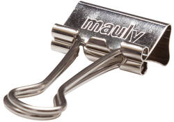 Papierklem MAUL 215 foldback 19mm capaciteit 7mm zilver