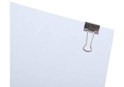 Papierklem MAUL 215 foldback 19mm capaciteit 7mm zilver
