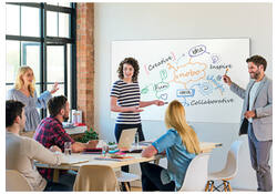 Whiteboard Nobo Impression Pro Widescreen 50x89cm staal
