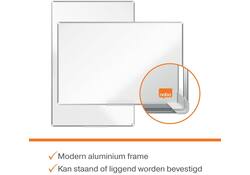 Whiteboard Nobo Premium Plus 90x120cm staal