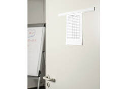 Wandlijst MAUL Express papierrail 50cm zelfklevend wit