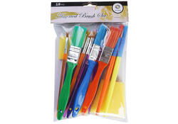 Penselen en foambrushes Conda 18-delig