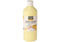 Plakkaatverf Creall basic pastel geel 500ml