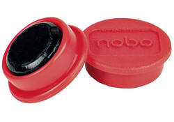 Magneet Nobo 13mm 100gr rood 10 stuks