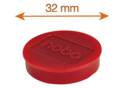 Magneet Nobo 32mm 800gr rood 10 stuks