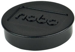 Magneet Nobo 38mm 2500gr zwart 10 stuks