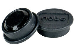 Magneet Nobo 13mm 100gr zwart 10stuks