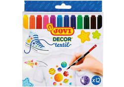 Textielstift Jovi assorti set à 12 stuks