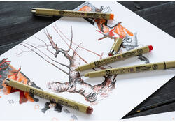 Fineliner Sakura x Van Gogh Museum set à 4 kleuren assorti