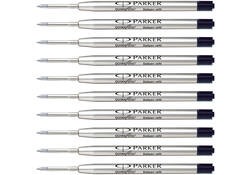 Balpenvulling Parker Quinkflow medium zwart blister à 10 stuks